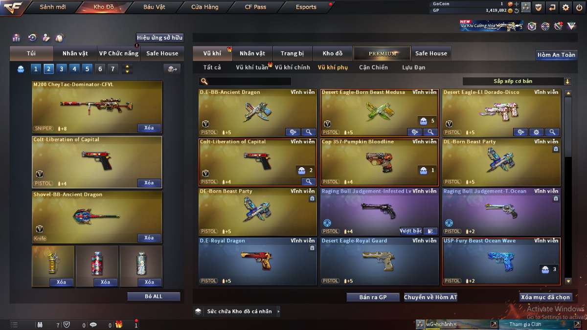 shop acc cf uy tin gia re